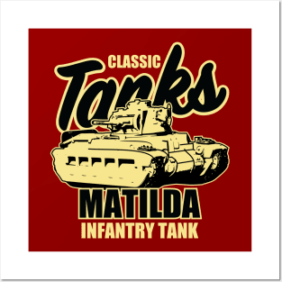 WW2 Matilda Tank Posters and Art